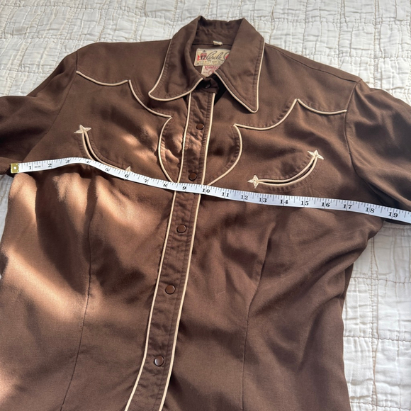 Vintage 1940's/50's western shirt by Circle A western wear • Size: S / M - Picture 6 of 8